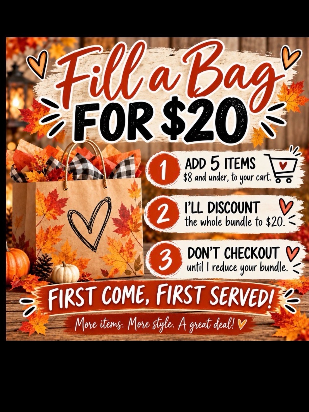 Clear the closet Fall SALE!
